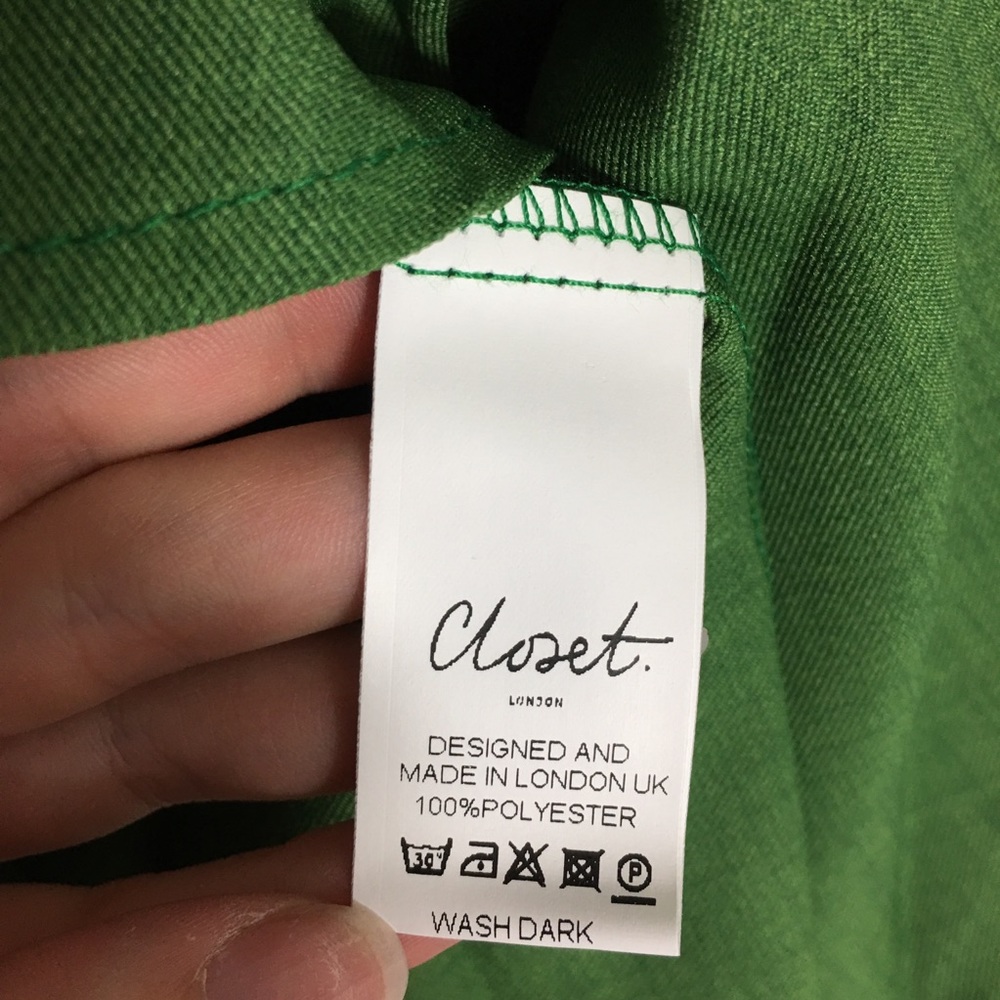 New ModCloth Green Belted Dress - Picture 7 of 7